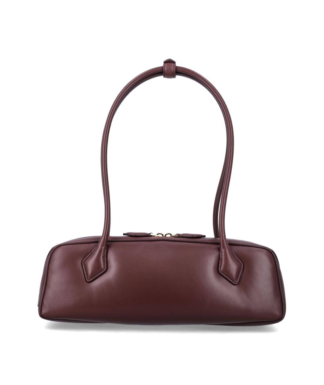 ALAIA Бордовая кожаная сумка через плечо, фото 3