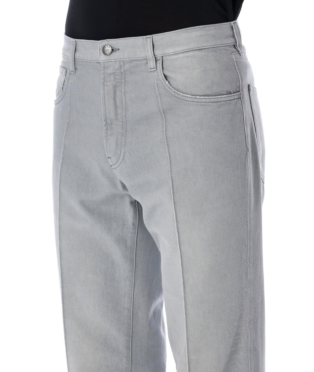 PRADA Серые прямые джинсы, фото 3