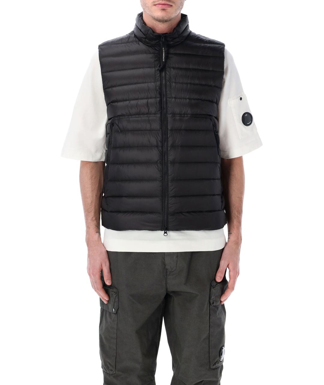 CP COMPANY Черный полиамидовый жилет, фото 1