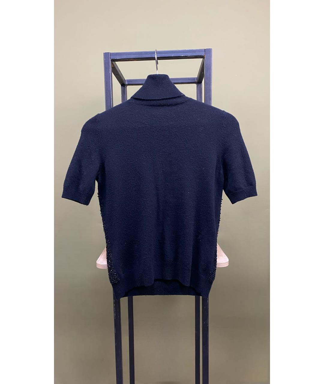 ELISABETTA FRANCHI Черная кашемировая водолазка, фото 2