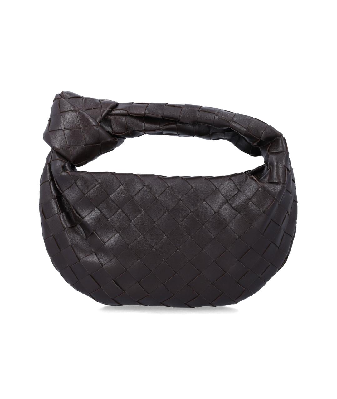 BOTTEGA VENETA Бордовая кожаная сумка с короткими ручками, фото 1