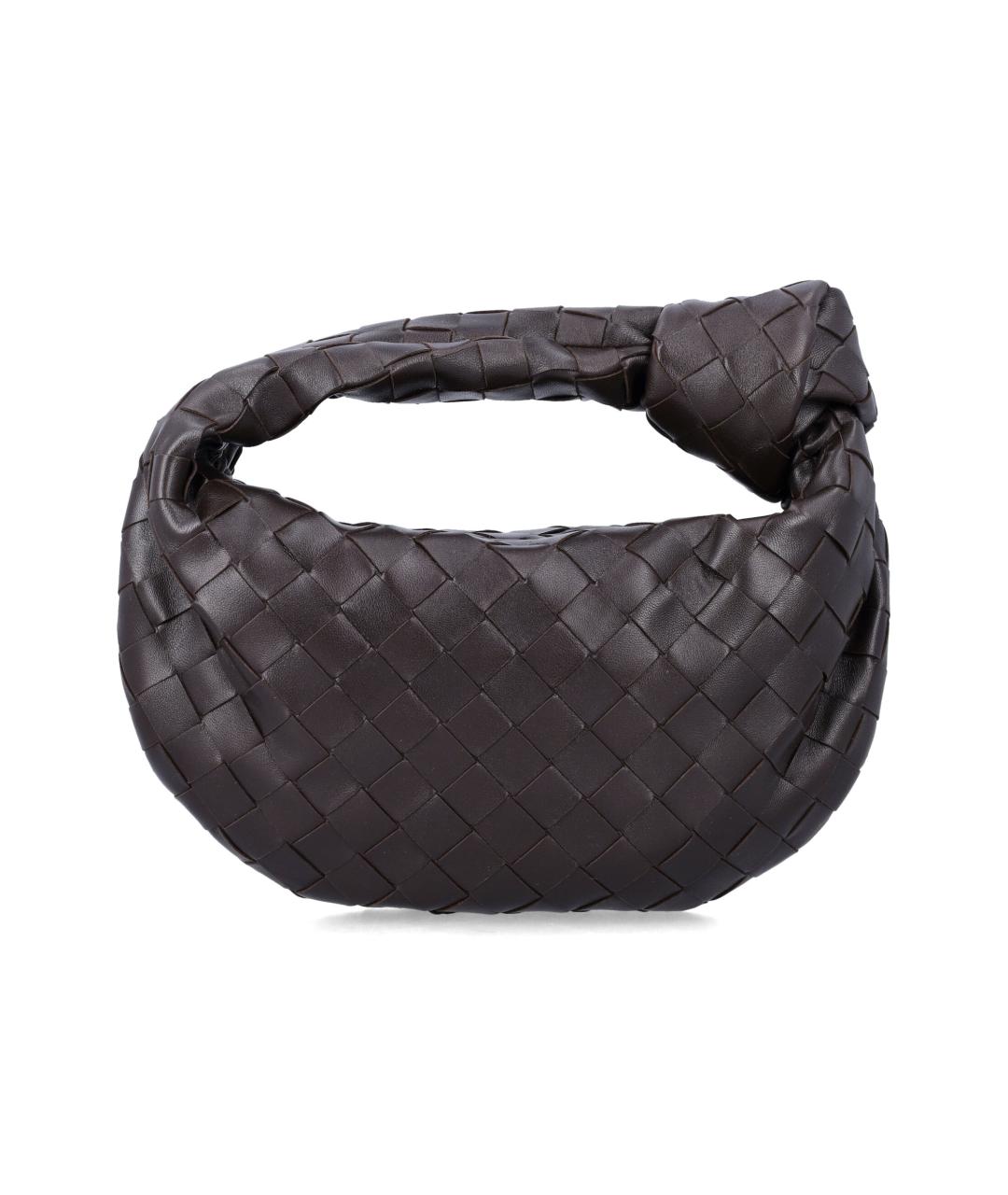 BOTTEGA VENETA Бордовая кожаная сумка с короткими ручками, фото 3