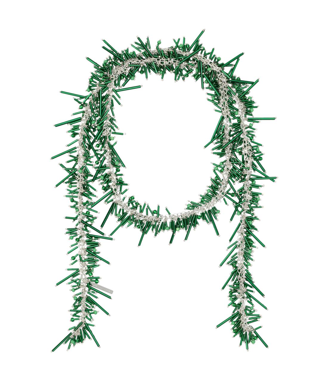 DRIES VAN NOTEN Зеленый шарф, фото 1