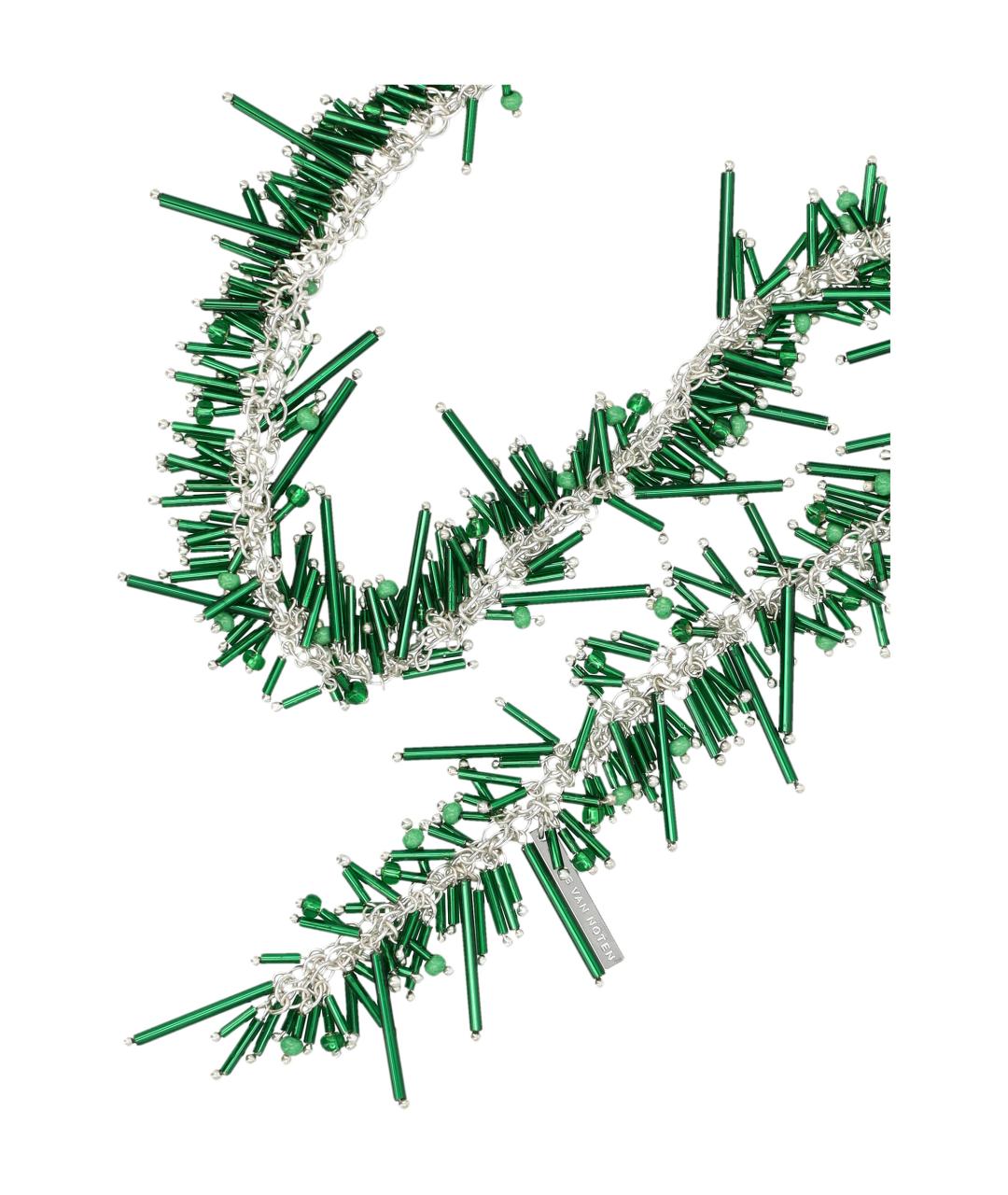 DRIES VAN NOTEN Зеленый шарф, фото 2