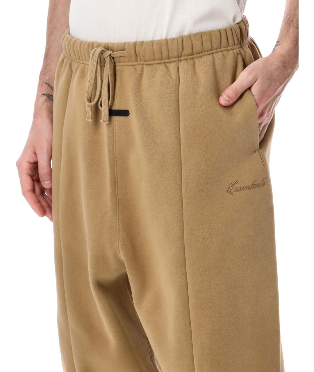 FEAR OF GOD ESSENTIALS Бежевые хлопковые повседневные брюки, фото 3