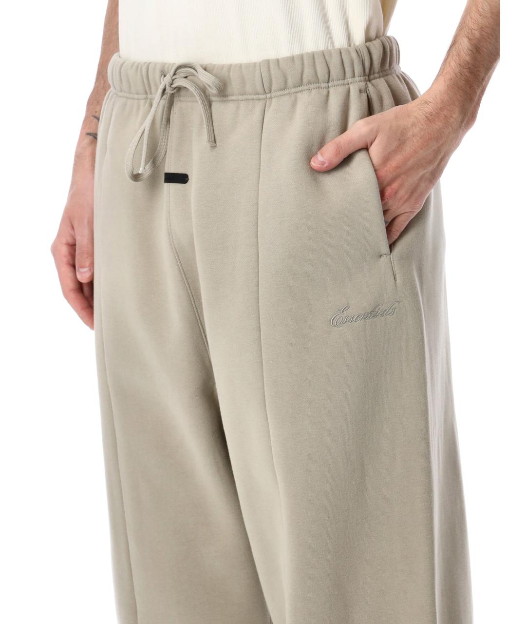 FEAR OF GOD ESSENTIALS Серые хлопковые повседневные брюки, фото 3