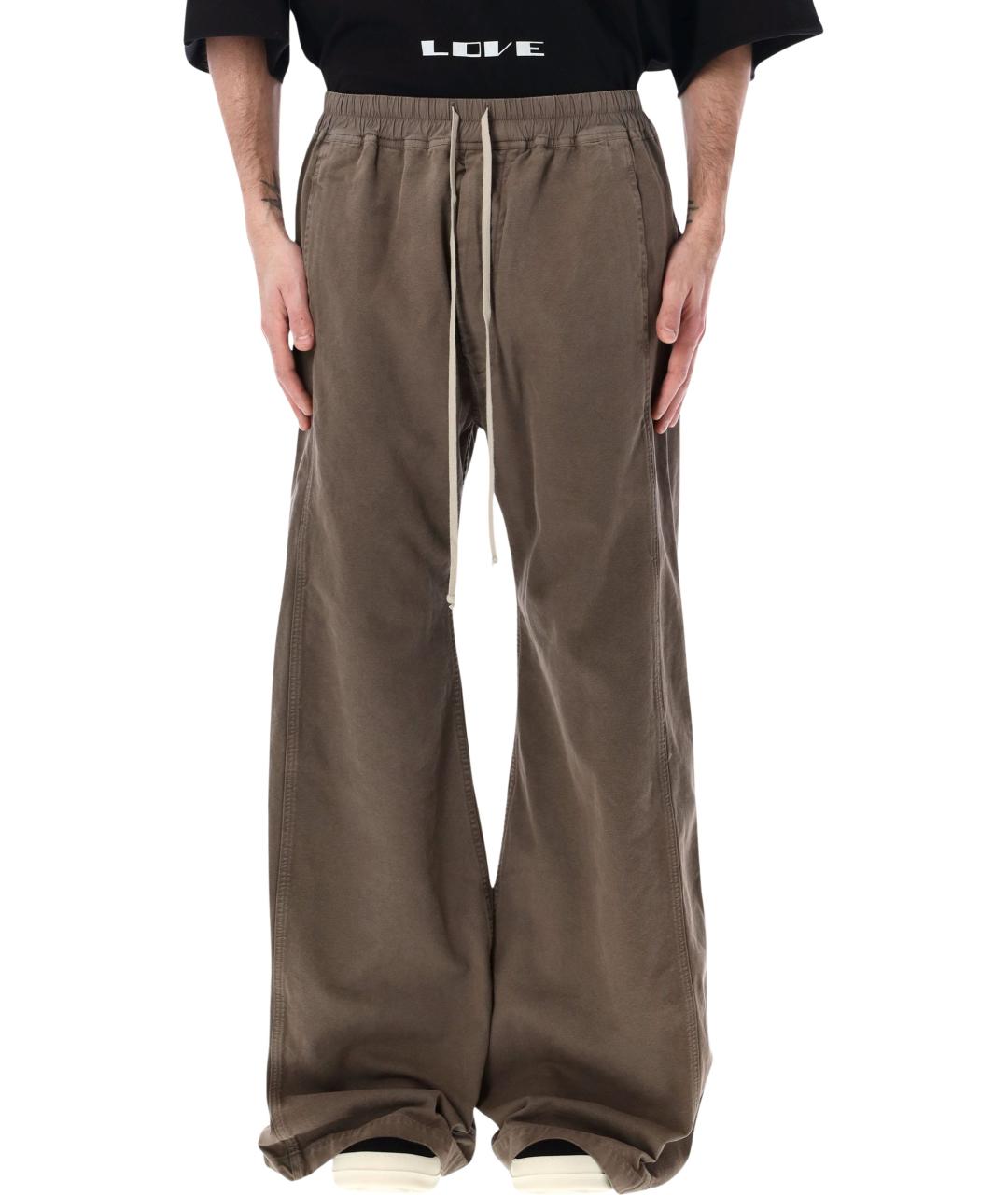 RICK OWENS DRKSHDW Коричневые хлопковые повседневные брюки, фото 1