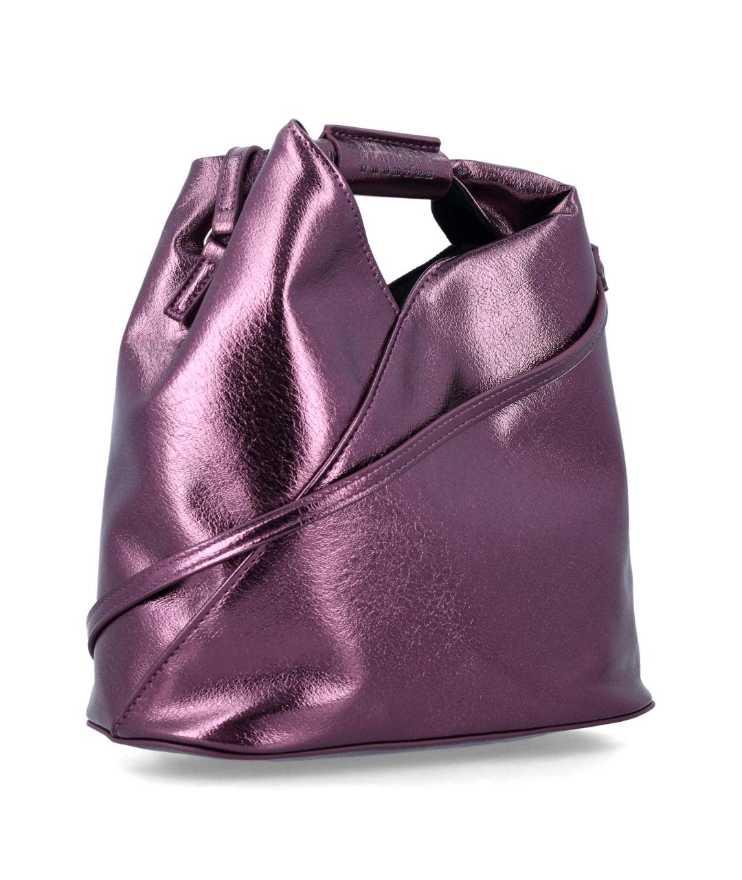 MM6 MAISON MARGIELA Фиолетовая синтетическая сумка тоут, фото 2