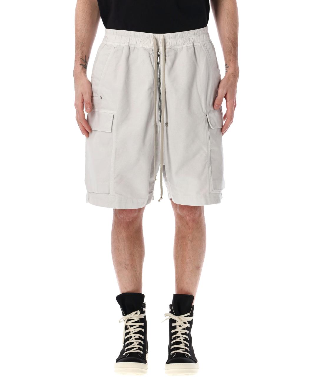 RICK OWENS DRKSHDW Белые хлопковые шорты, фото 1