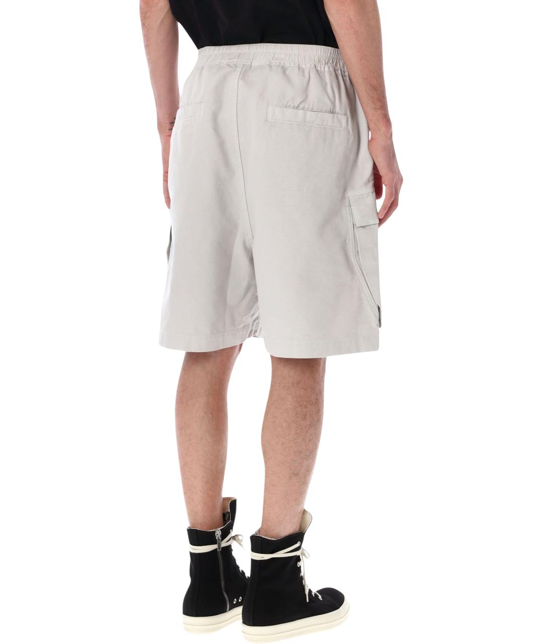 RICK OWENS DRKSHDW Белые хлопковые шорты, фото 2