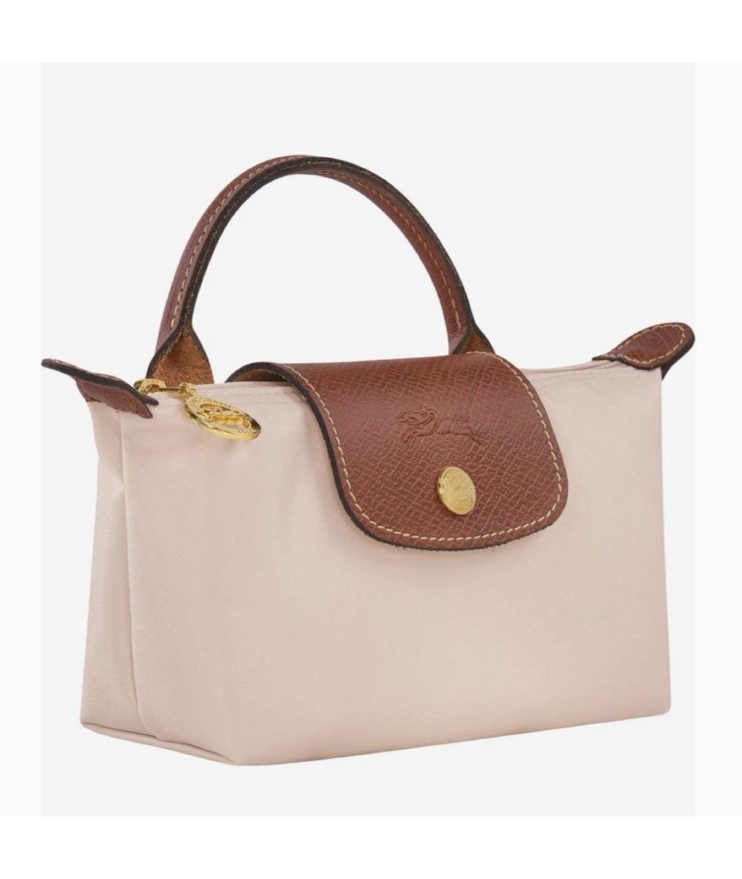 LONGCHAMP Бежевая сумка с короткими ручками, фото 2
