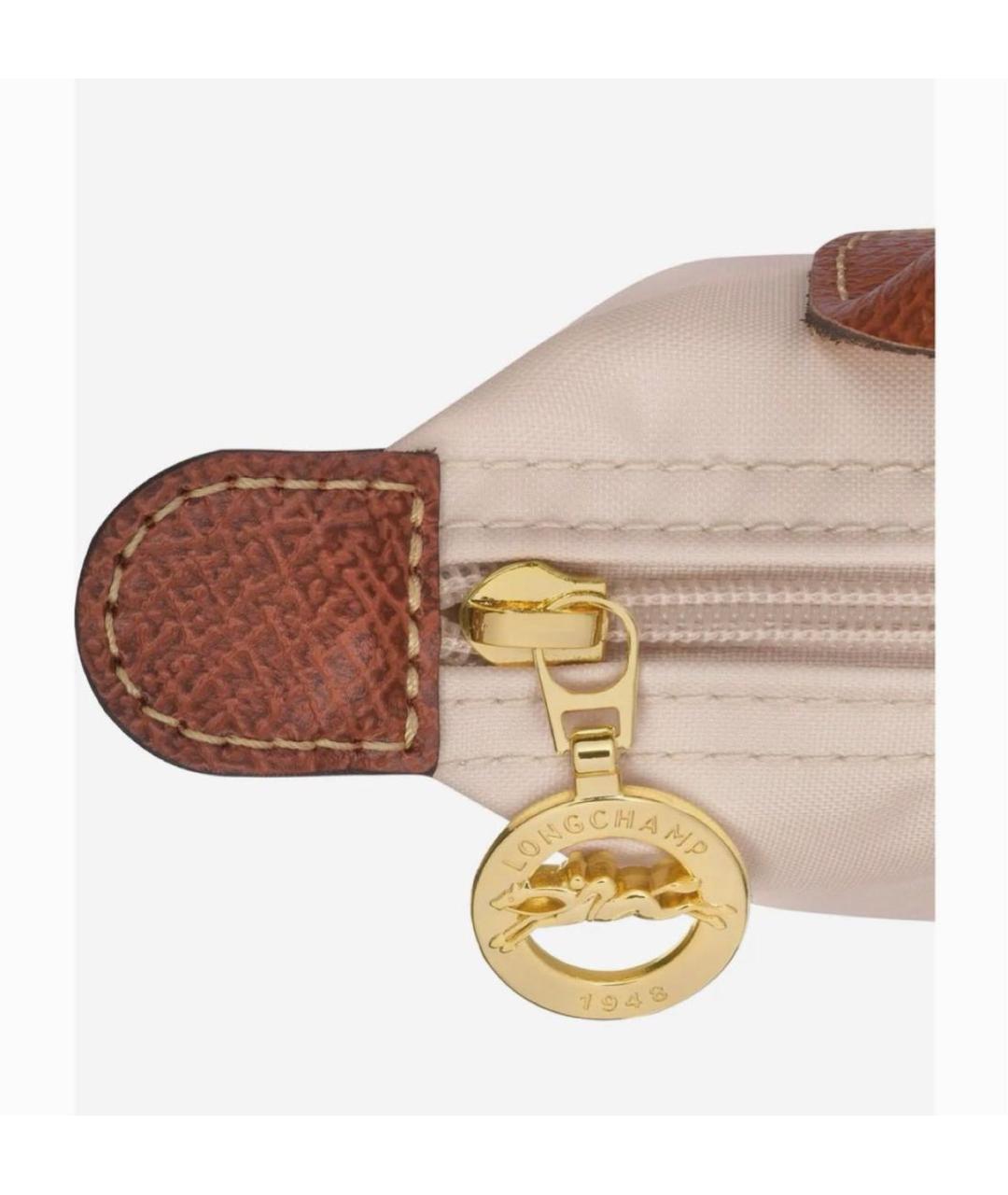 LONGCHAMP Бежевая сумка с короткими ручками, фото 4