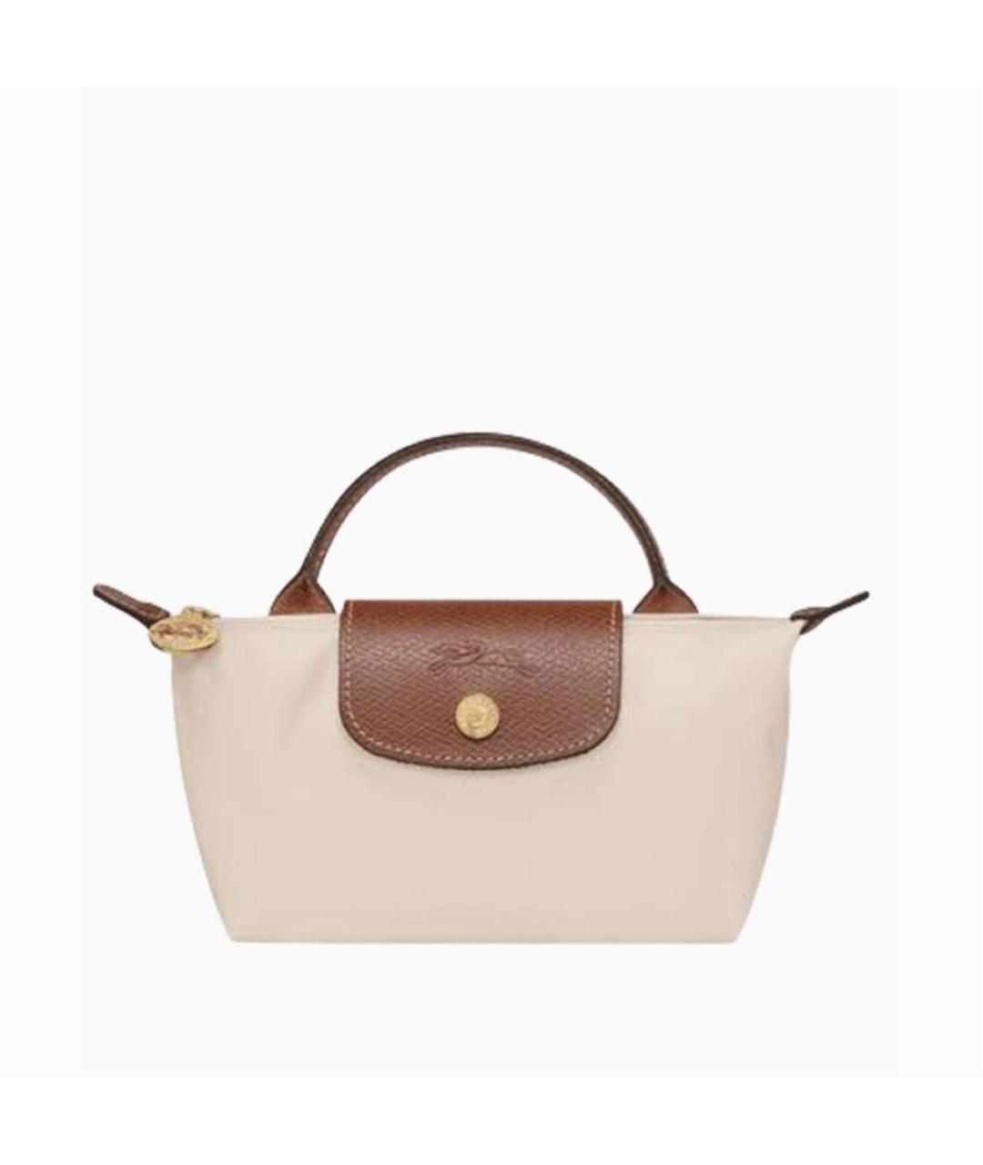 LONGCHAMP Бежевая сумка с короткими ручками, фото 8