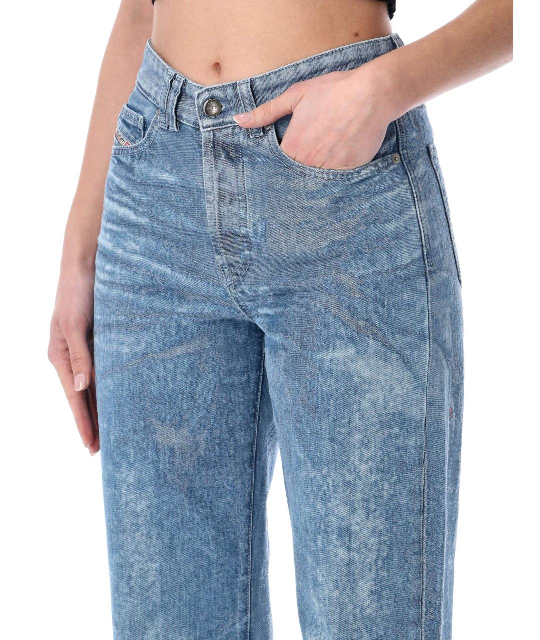 DIESEL Синие хлопковые джинсы слим, фото 3