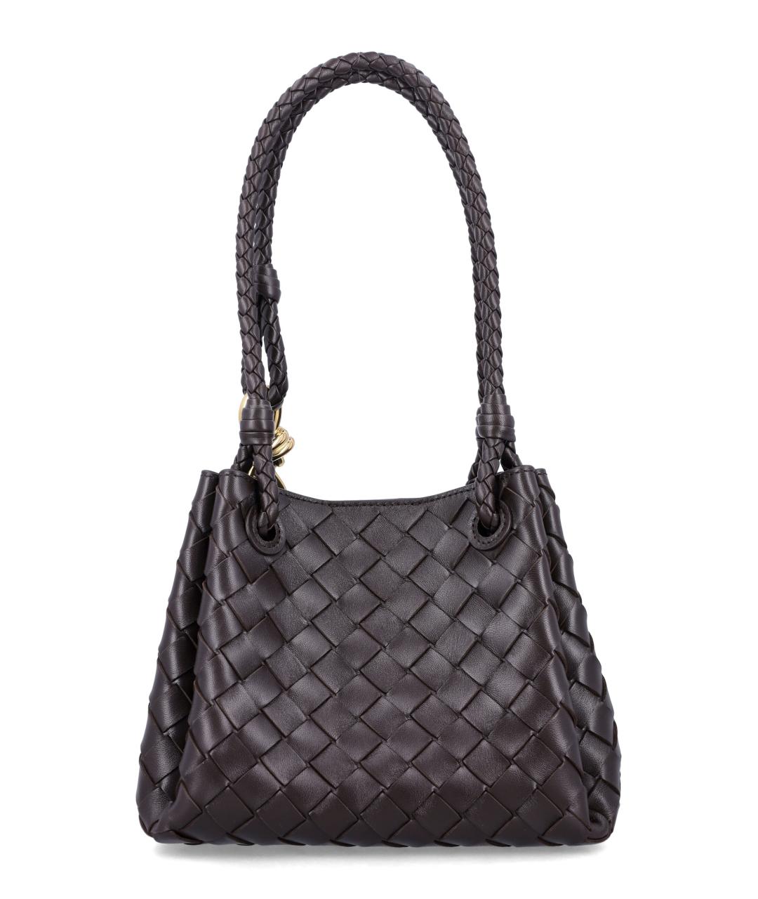 BOTTEGA VENETA Бордовая кожаная сумка через плечо, фото 3