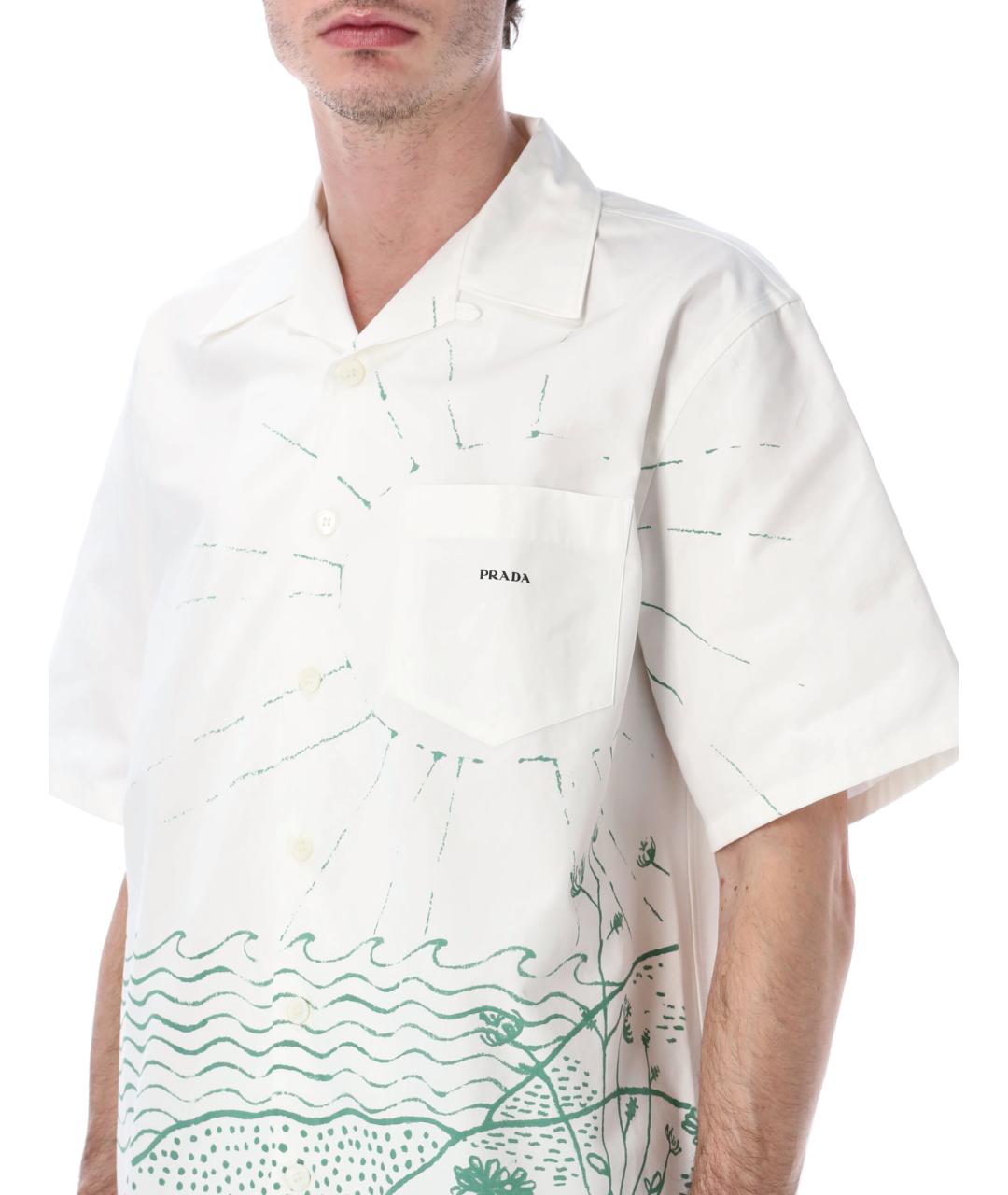 PRADA Мульти хлопковая кэжуал рубашка, фото 3