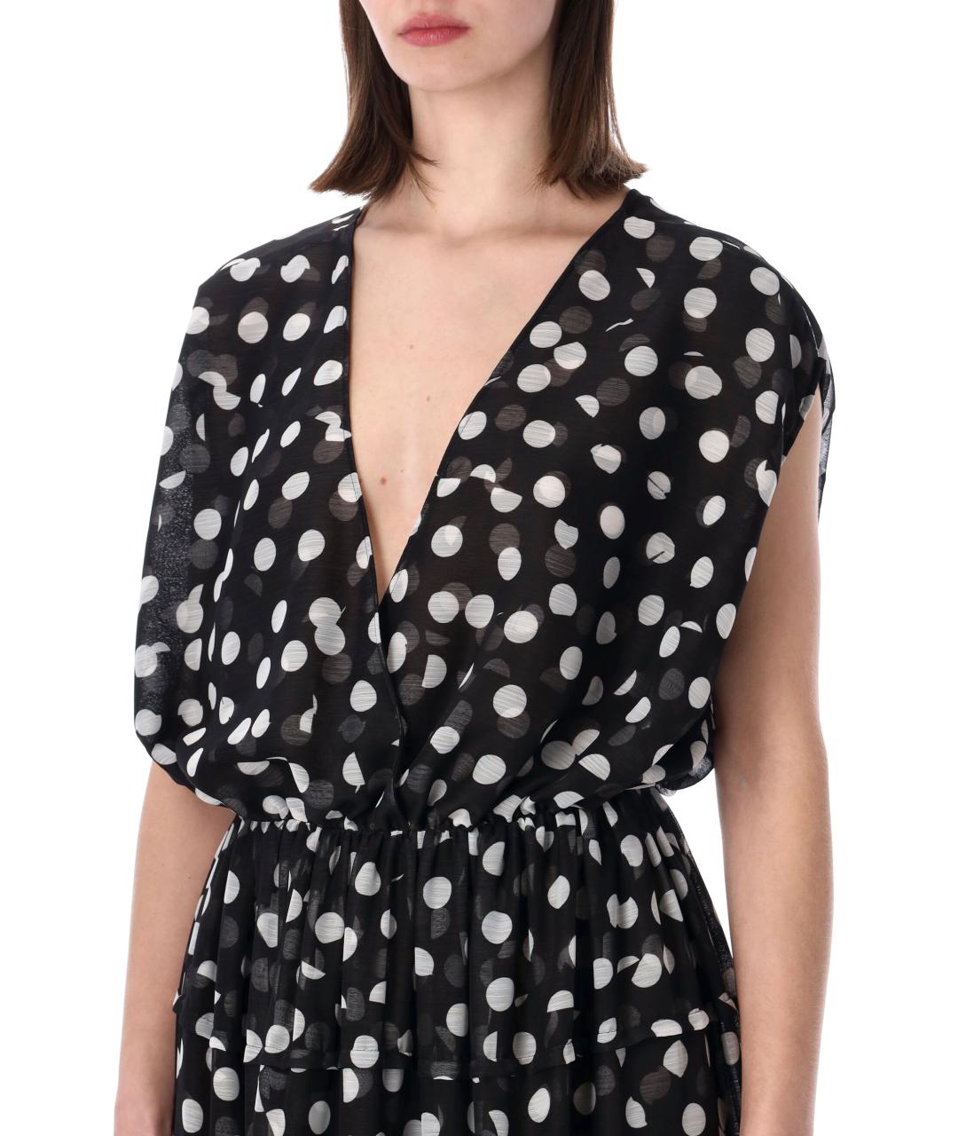 DRIES VAN NOTEN Мульти полиэстеровое платье, фото 3