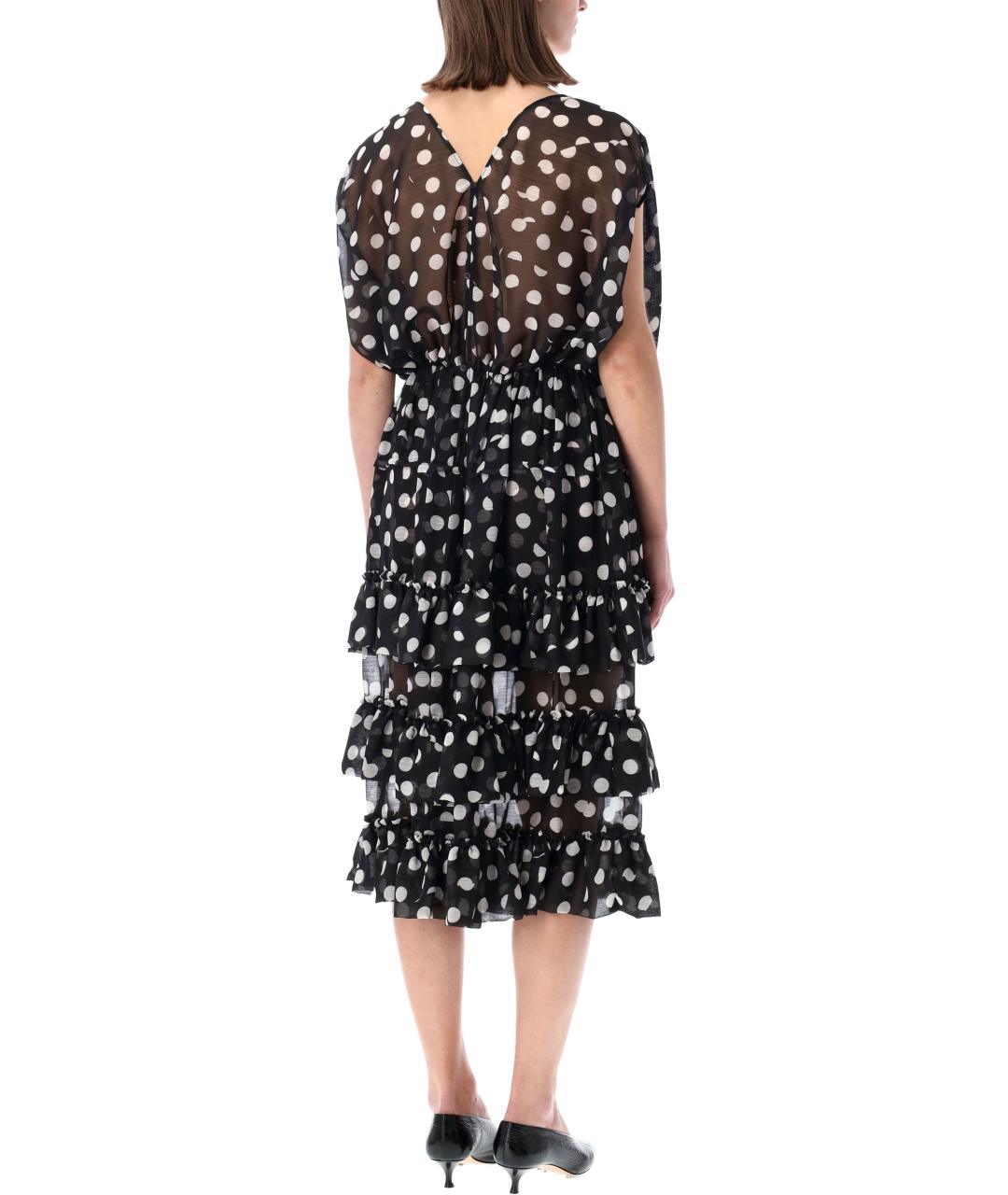 DRIES VAN NOTEN Мульти полиэстеровое платье, фото 2