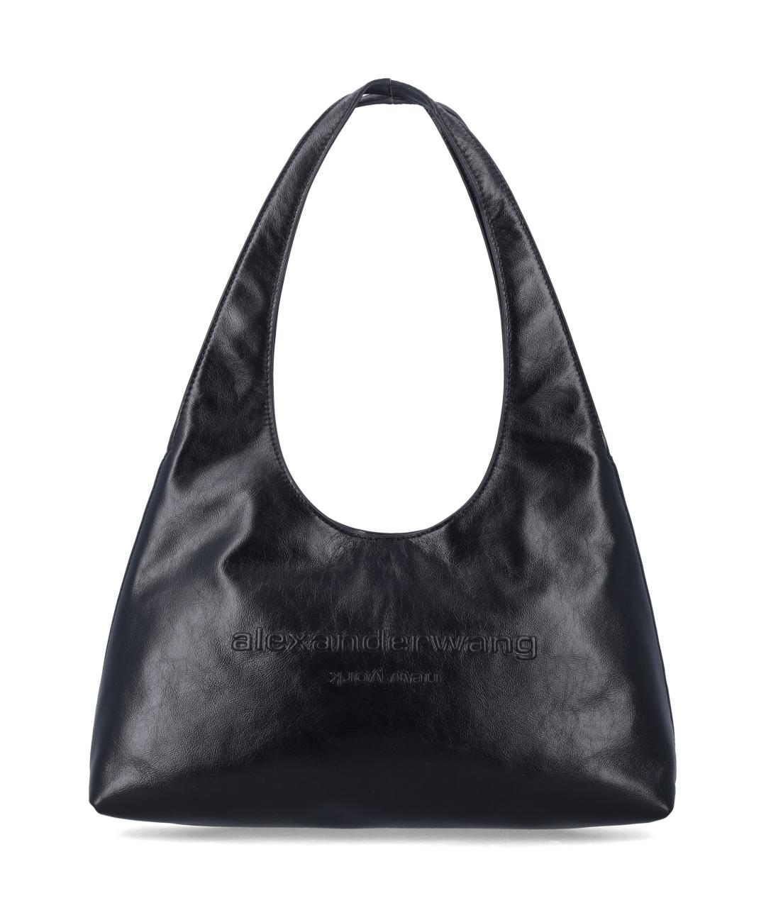 ALEXANDER WANG Черная кожаная сумка тоут, фото 1