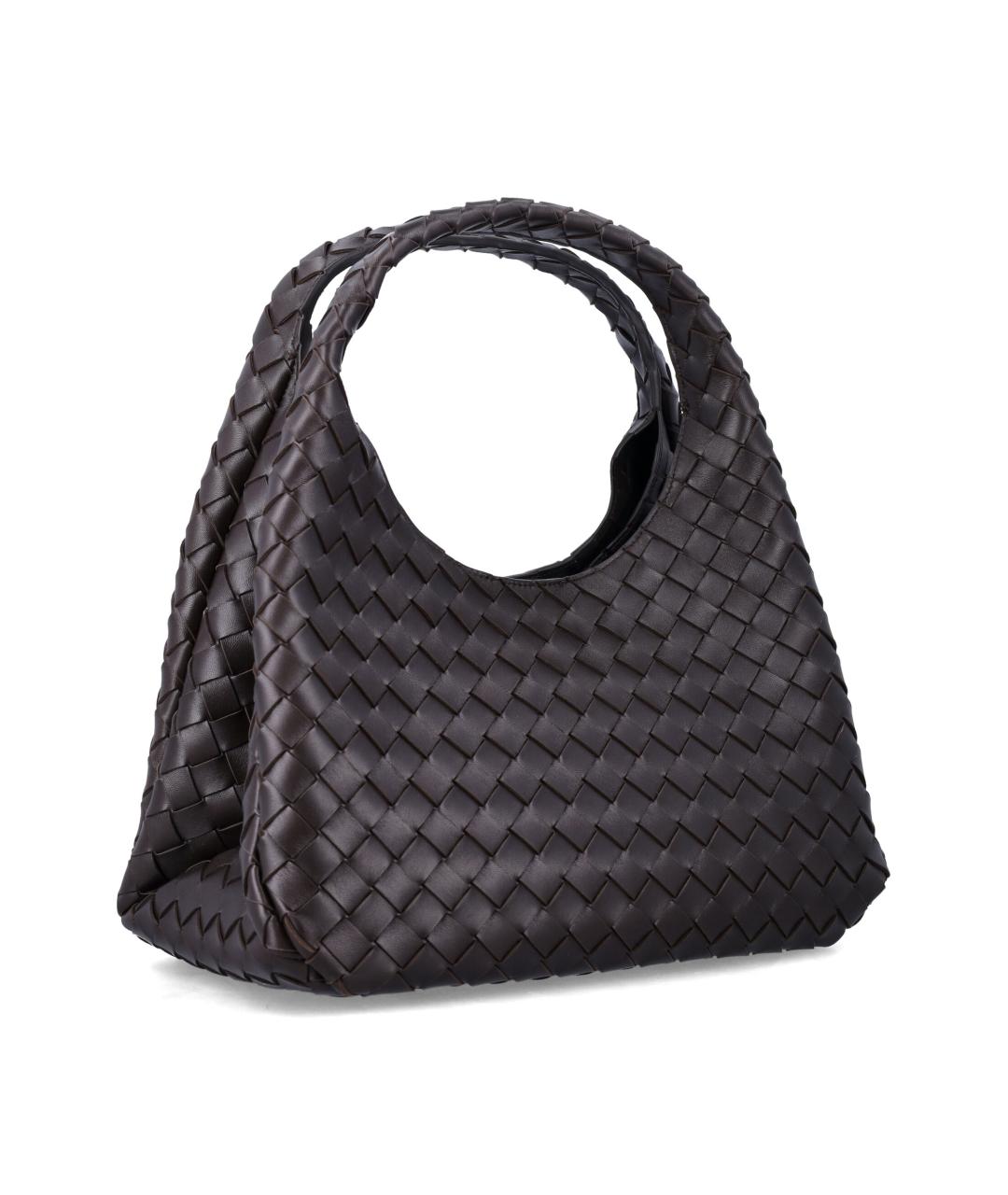 BOTTEGA VENETA Бордовая кожаная сумка тоут, фото 2