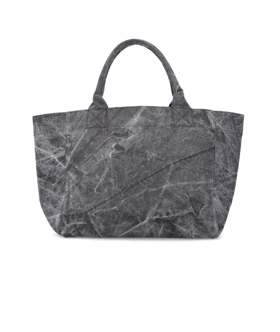 GANNI Серая хлопковая сумка тоут, фото 3