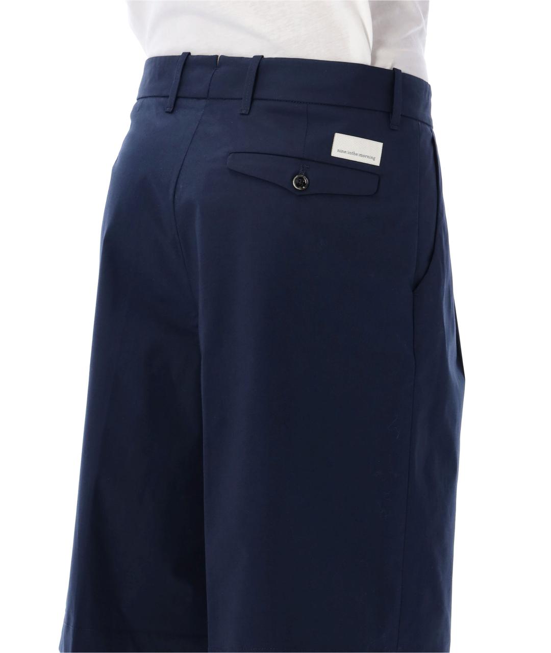 NINE IN THE MORNING Синие хлопковые шорты, фото 3