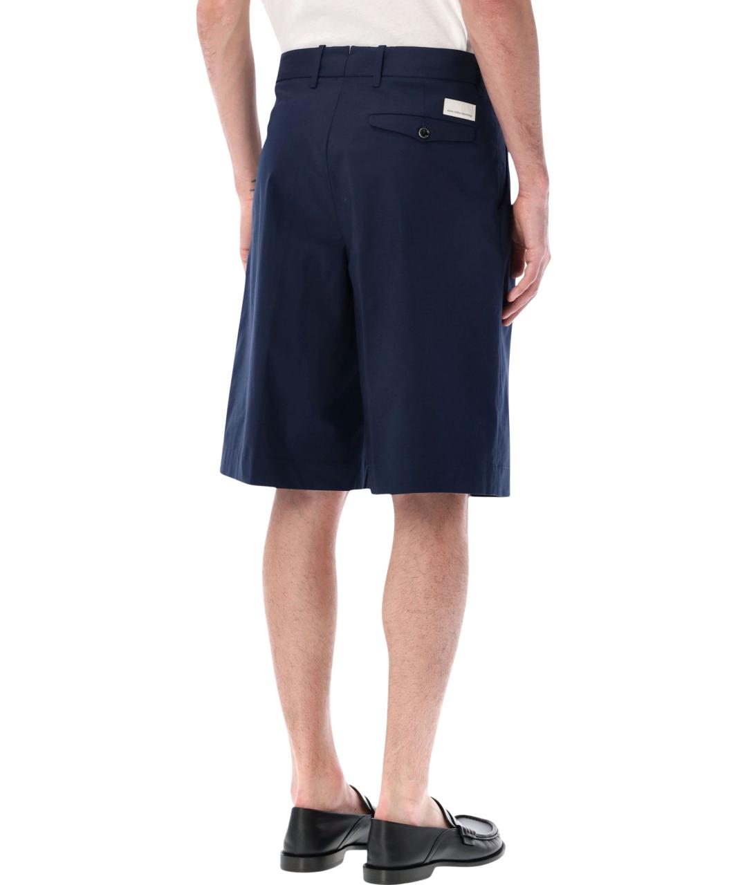 NINE IN THE MORNING Синие хлопковые шорты, фото 2