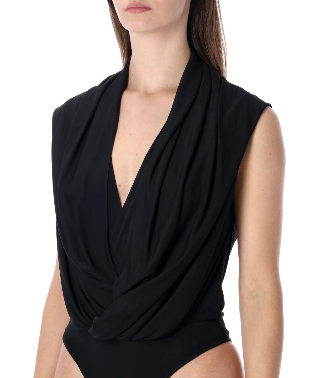 ALAIA Черная вискозная майка, фото 4