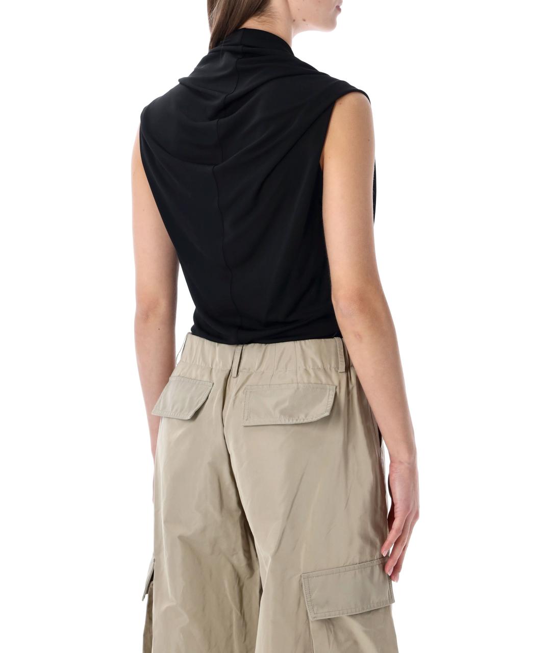 ALAIA Черная вискозная майка, фото 3