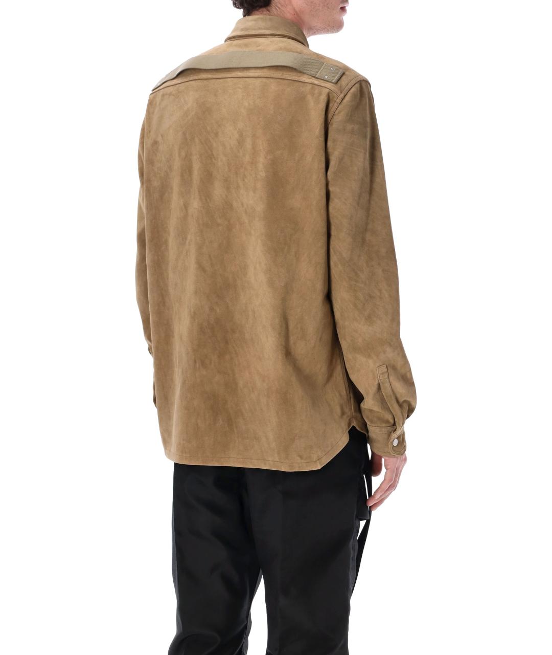 RICK OWENS Бежевая кэжуал рубашка, фото 2