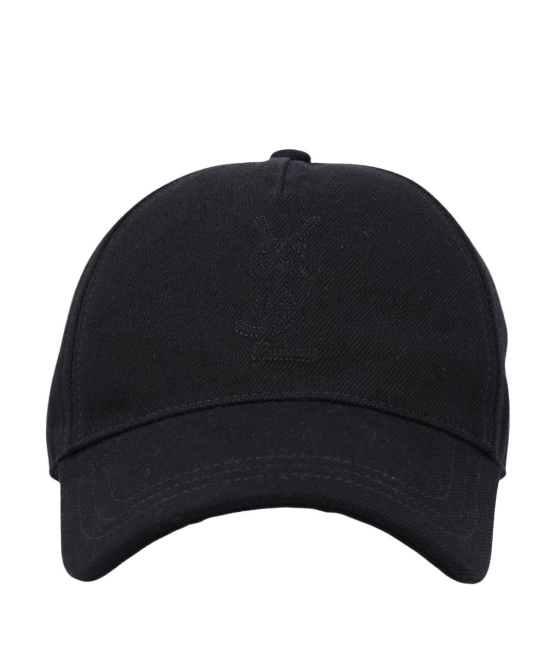 SAINT LAURENT Черная хлопковая кепка/бейсболка, фото 1