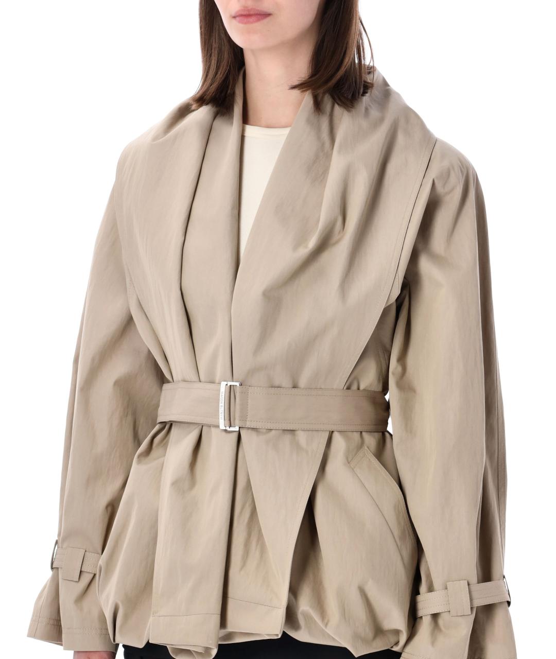 MAGDA BUTRYM Бежевая хлопковая куртка, фото 3