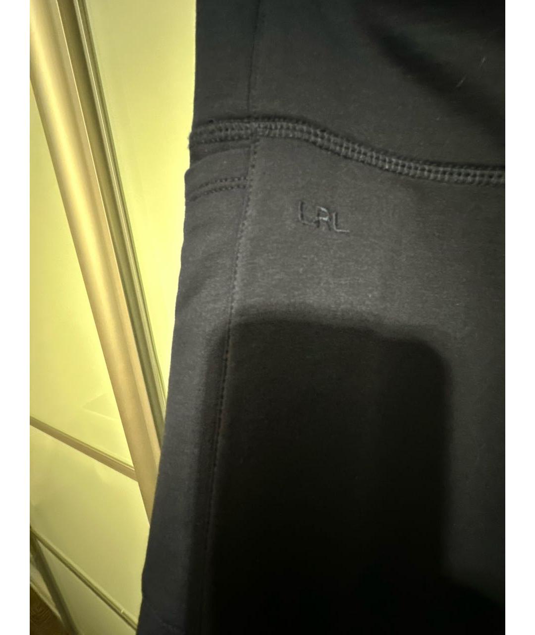 POLO RALPH LAUREN Темно-синие хлопко-эластановые леггинсы и велосипедки, фото 4