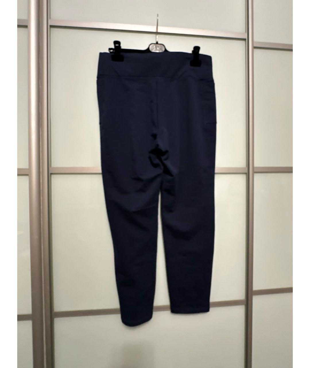 POLO RALPH LAUREN Темно-синие хлопко-эластановые леггинсы и велосипедки, фото 2