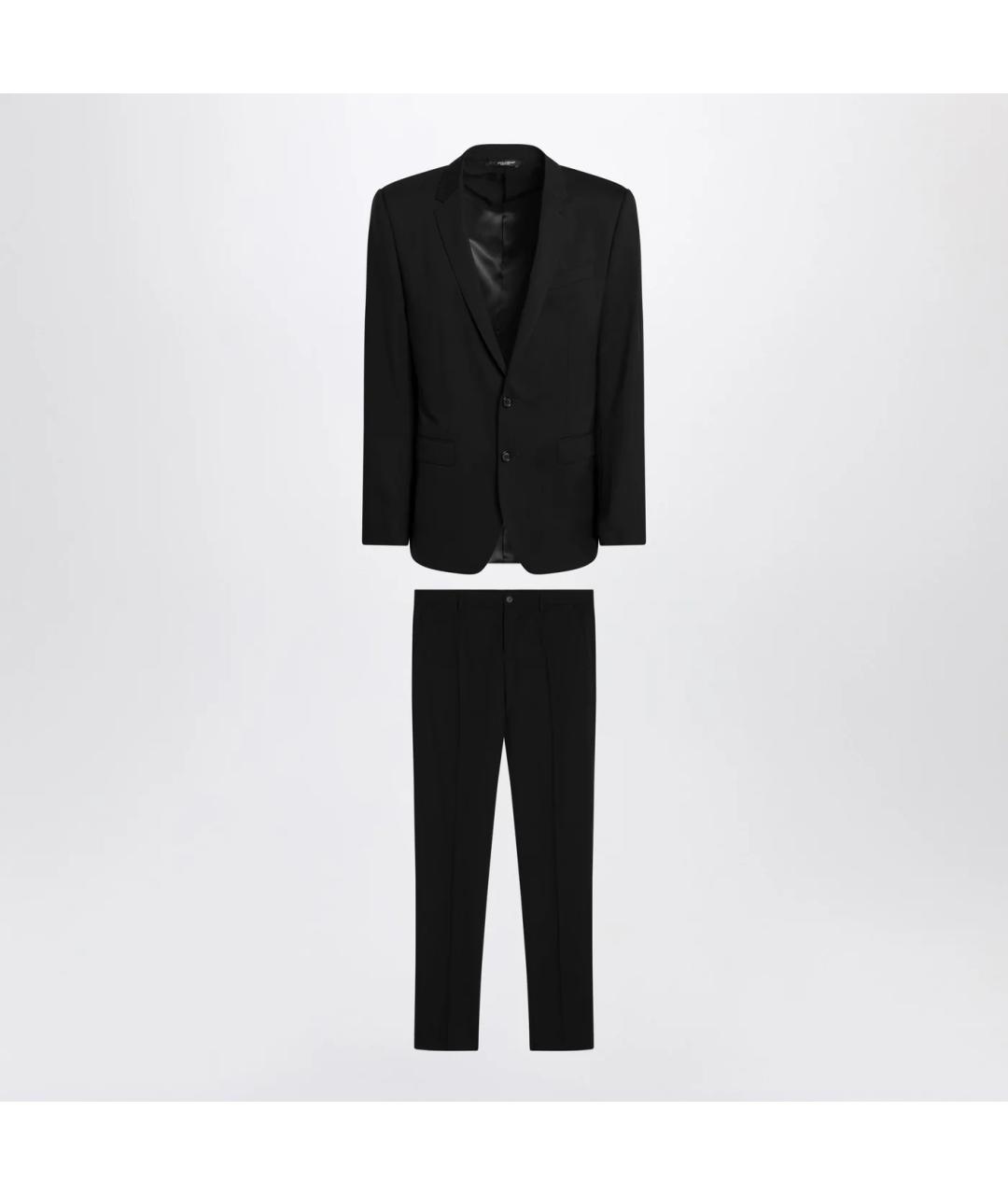 DOLCE&GABBANA Черный классический костюм, фото 3