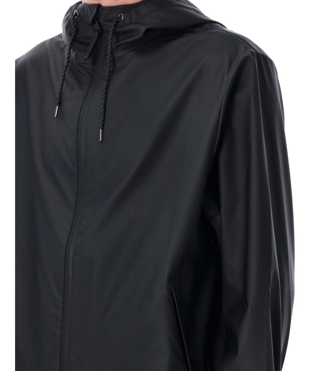 RAINS Черная полиэстеровая куртка, фото 3