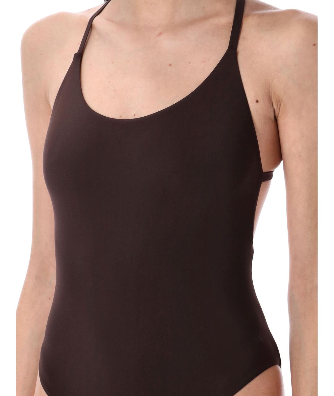 LIDO Коричневый полиамидовый купальник, фото 3