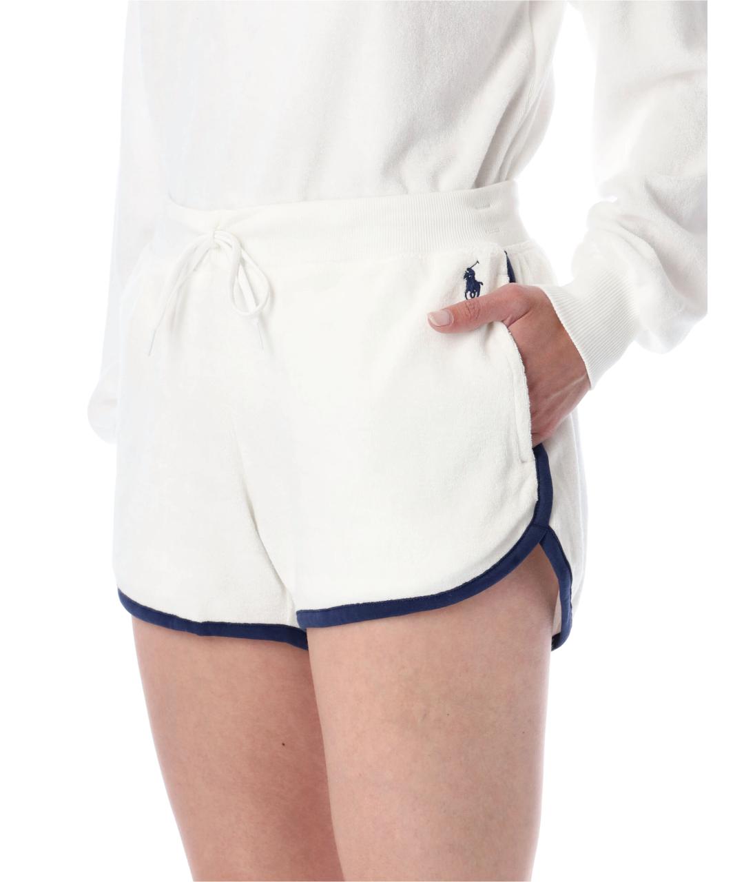 POLO RALPH LAUREN Белые хлопковые шорты, фото 3