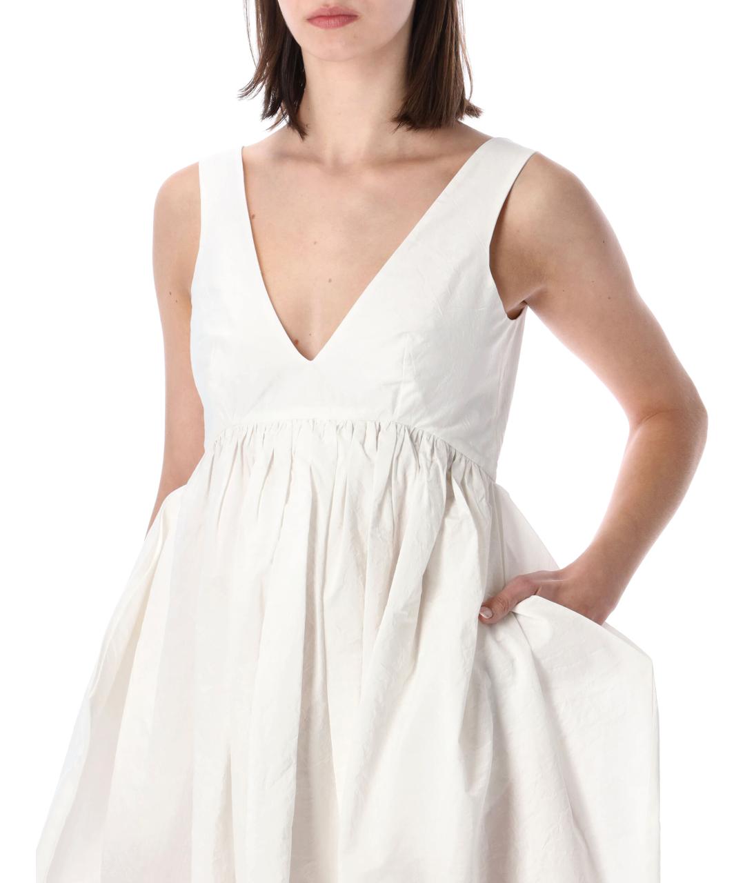 ROHE Белое хлопковое платье, фото 3
