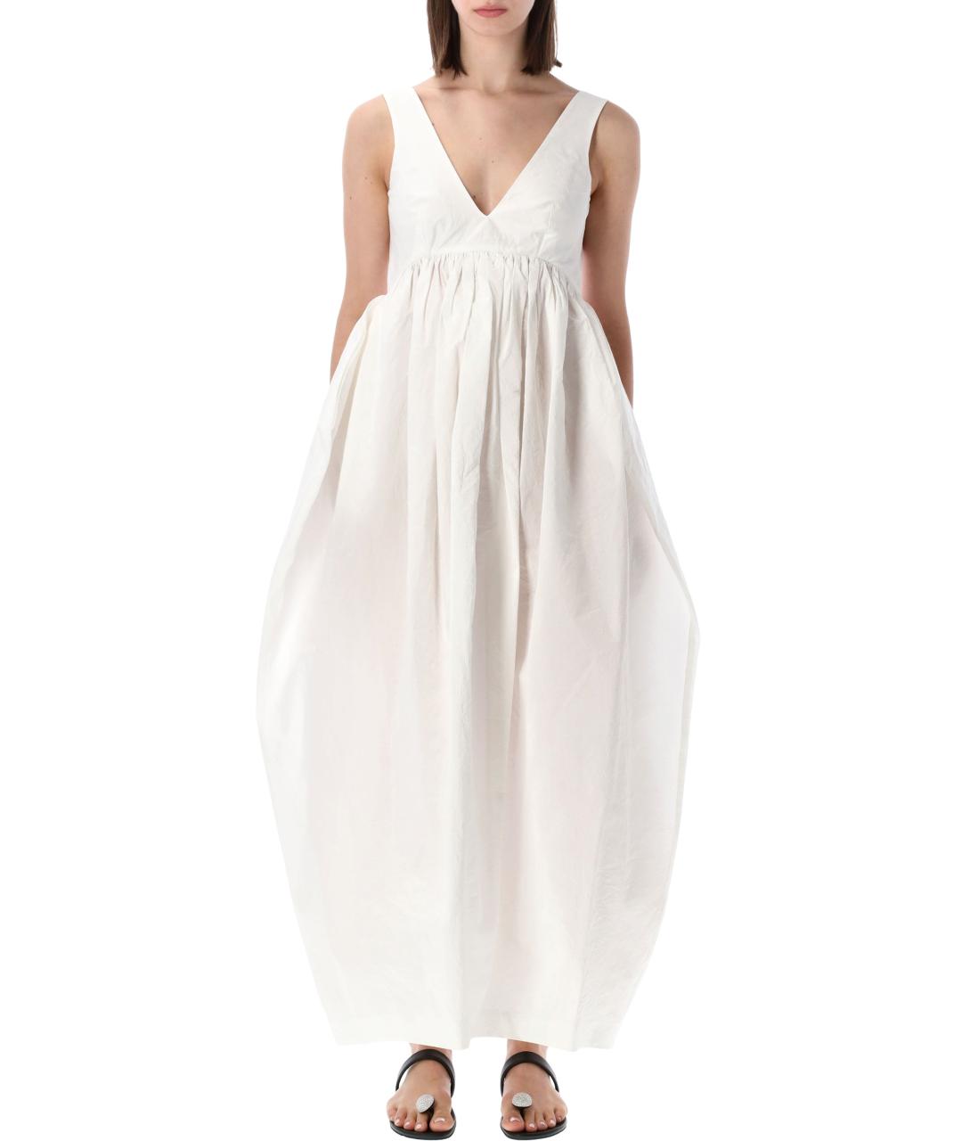 ROHE Белое хлопковое платье, фото 1