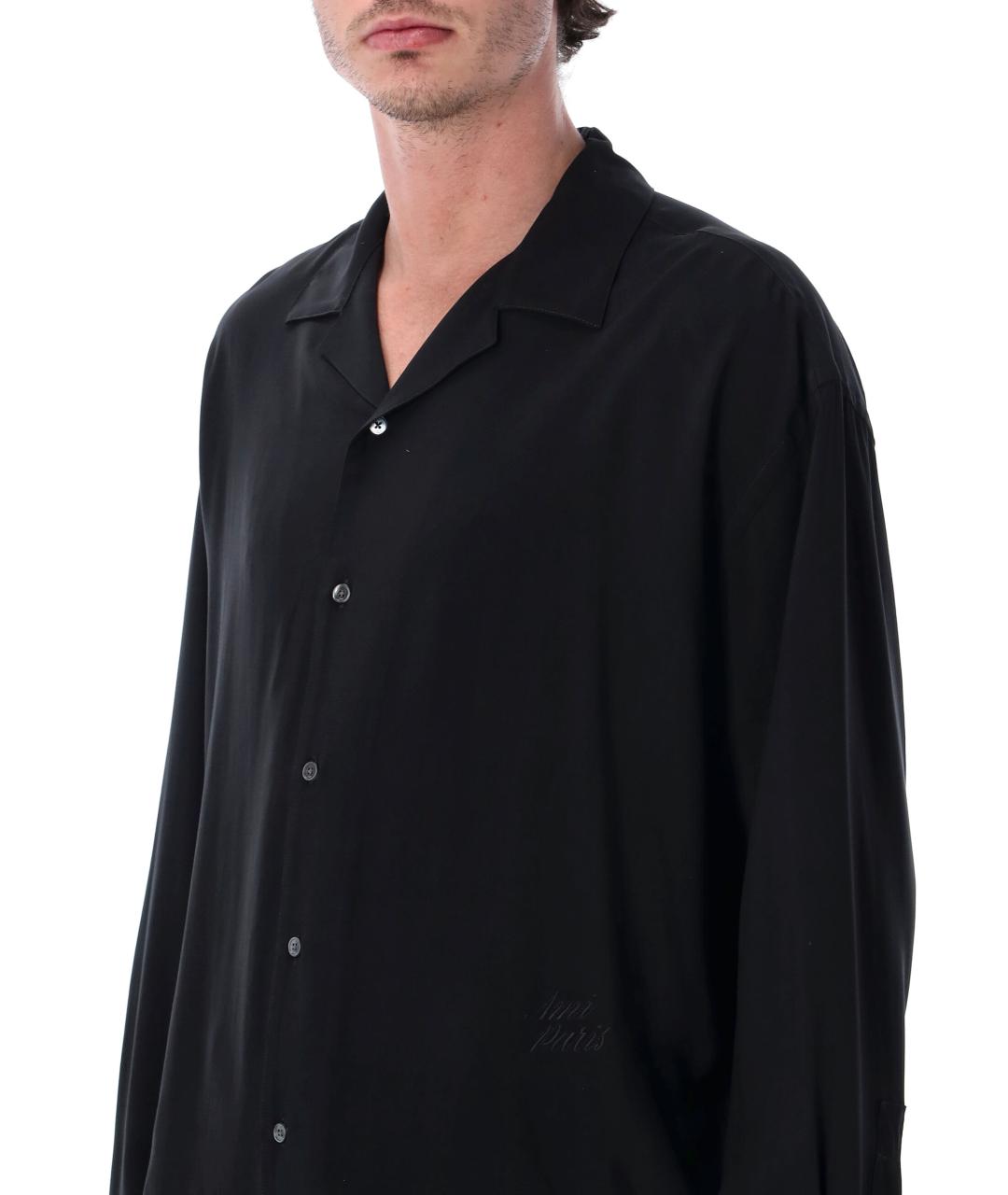 Ami Paris Черная кэжуал рубашка, фото 3