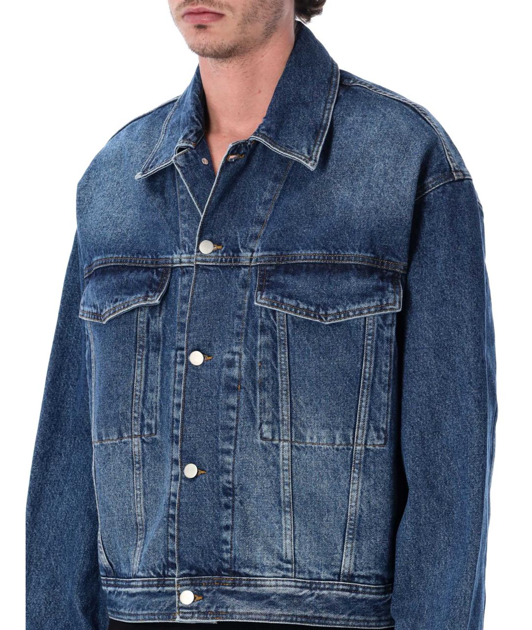 STUDIO NICHOLSON Синяя хлопковая куртка, фото 3