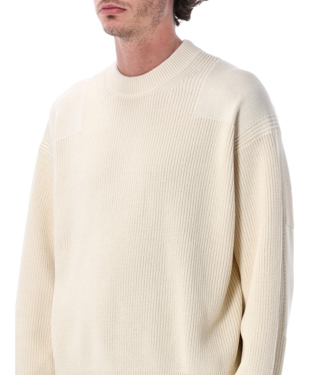 STUDIO NICHOLSON Бежевый хлопковый джемпер / свитер, фото 3