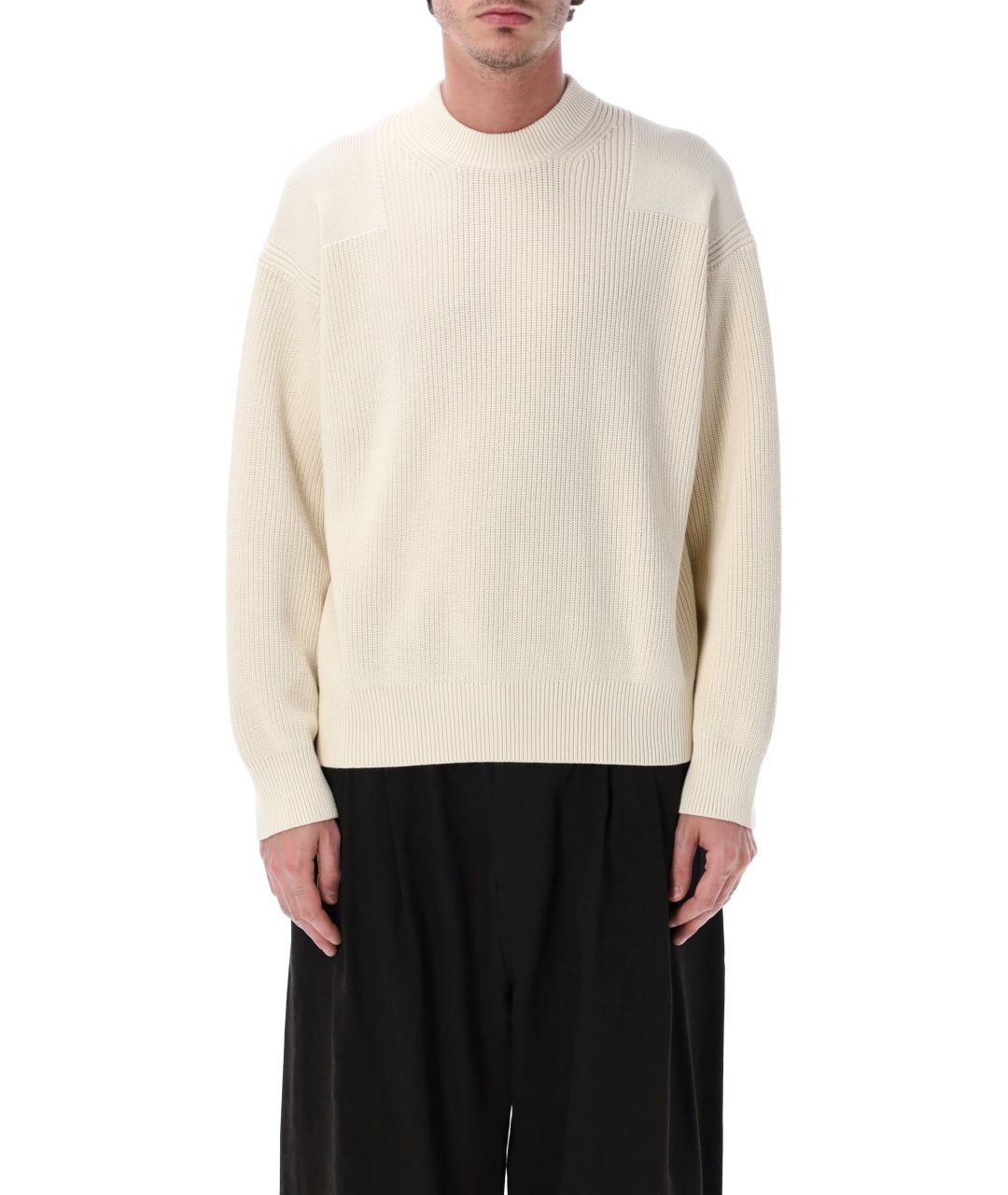 STUDIO NICHOLSON Бежевый хлопковый джемпер / свитер, фото 1