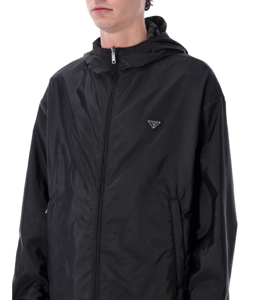 PRADA Черная полиамидовая куртка, фото 3