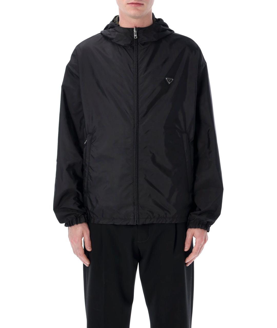 PRADA Черная полиамидовая куртка, фото 1