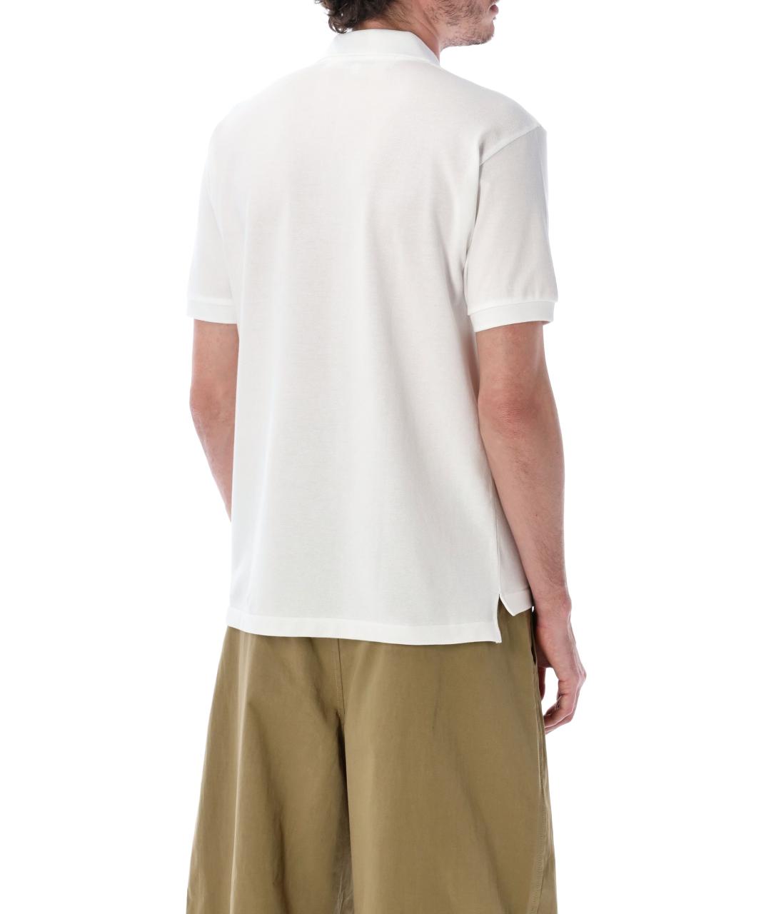 COMME DES GARÇONS PLAY Белая хлопковая футболка, фото 2