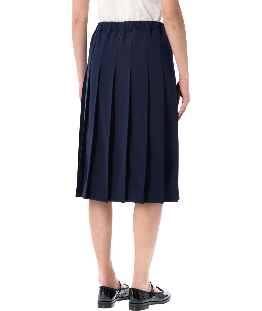 COMME DES GARÇONS Синяя полиэстеровая юбка миди, фото 2