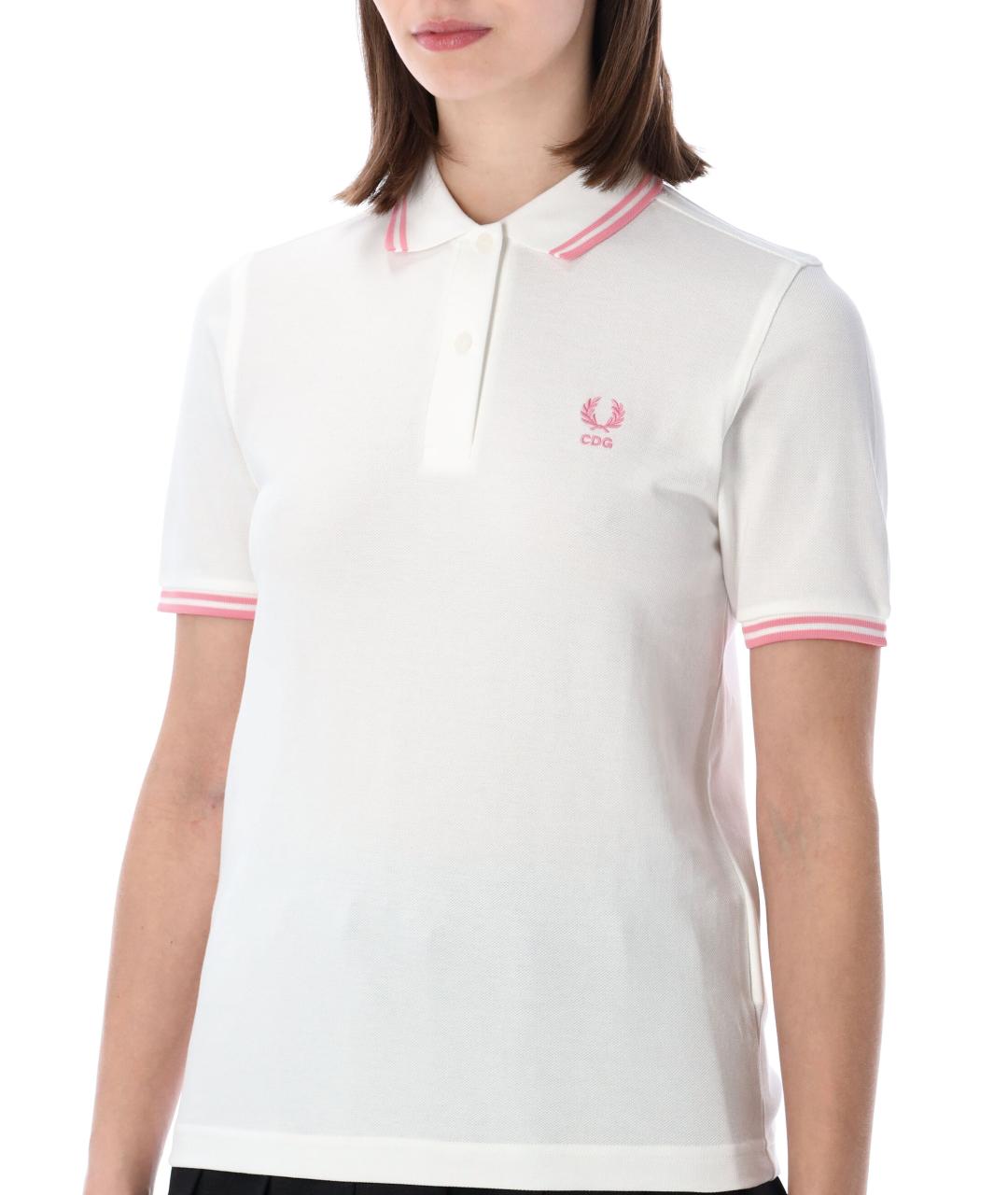 COMME DES GARÇONS Белая хлопковая футболка, фото 3