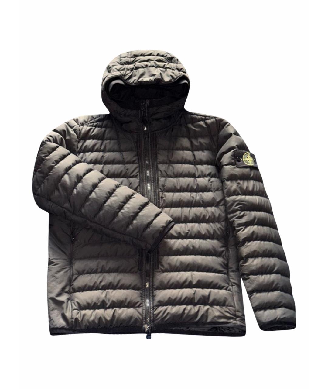 STONE ISLAND Черная полиэстеровая куртка, фото 1